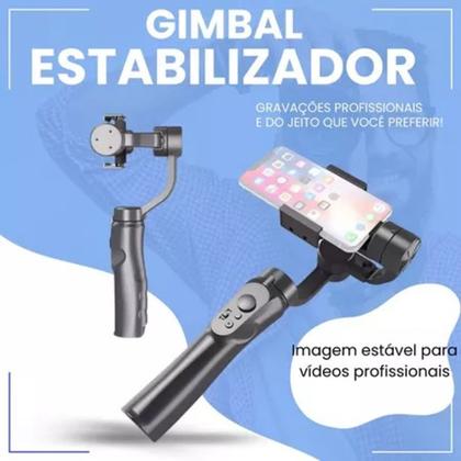 Imagem de Gimbal Estabilizador Eletrônico de 3 Eixos para Smartphone Com Tripé Portátil - Envio Rápido