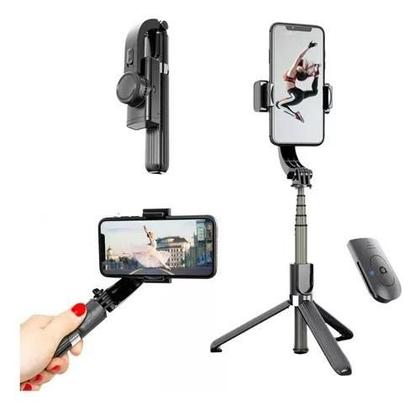 Imagem de Gimbal Estabilizador Imagem Celular Pau De Selfie Bluetooth