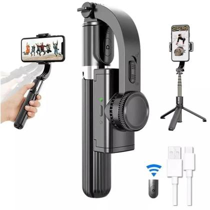 Imagem de Gimbal Inteligente Suporte Ajustável Celular e Câmera