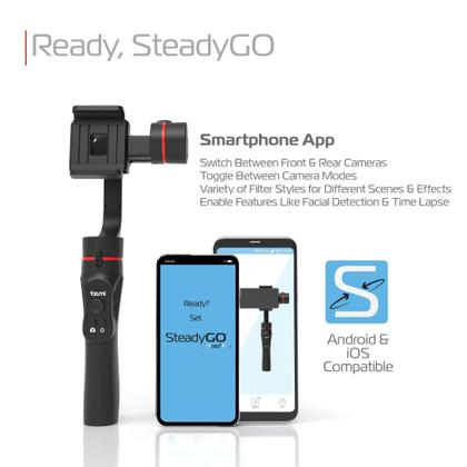 Imagem de Gimbal para Smartphone Tzumi SteadyGo Motorizado de 3 Ejes