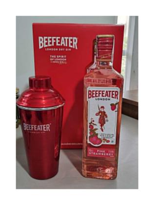Imagem de Gin Beefeater Pink 750ml - Kit com Coqueteleira de Alumínio