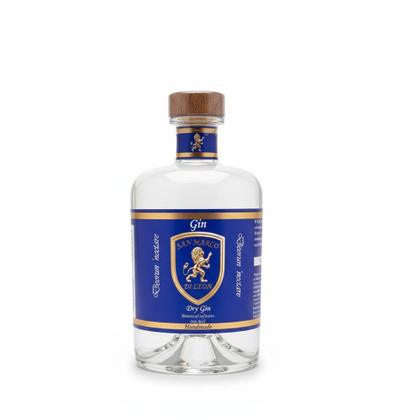 Imagem de GIN-Dry Gin Pot Still SAN MARCO DI LEON-DUPLA DEST-SABOR SUAVE HERBAIS E FLORAIS 700 ml 43% vol.