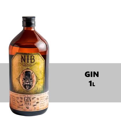Imagem de Gin Nacional NIB Sabor Pera Garrafa 1l 6 Unidades