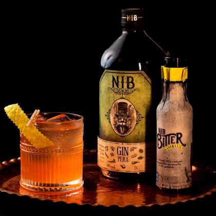 Imagem de Gin Nacional NIB Sabor Pera Garrafa 1l 6 Unidades