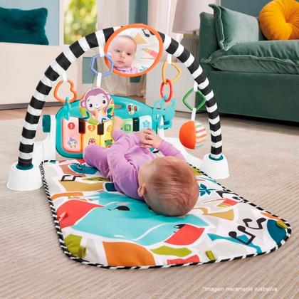 Imagem de Ginásio Pianinho Chutes Musicais Tapete de Atividades e Sons Fisher-Price HWY51 - Mattel