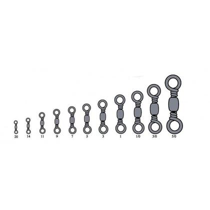 Imagem de Girador BBS Black Nickel Nº 11 - Marine Sports - 50 Peças