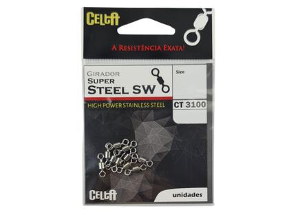 Imagem de Girador Celta Super Steel Nº 6/0 Niquel 884lb / 400,9kg - 03 Peças