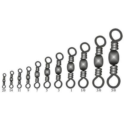 Imagem de Girador Marine Nick Simples BBS nº 9 Kit 2 Cartelas 100un Hélices Colheres