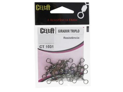 Imagem de Girador Triplo Celta Nº 6 Black 60lb / 27,2kg - 10 Peças