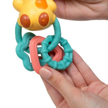 Imagem de Girafa Brinquedo Musical Com Luz e Sons Mordedor Buba Bebê Infantil