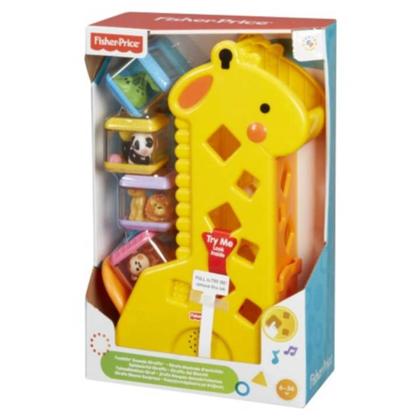 Imagem de Girafa Com Blocos Fisher Price Para Bebe Infantil Mattel