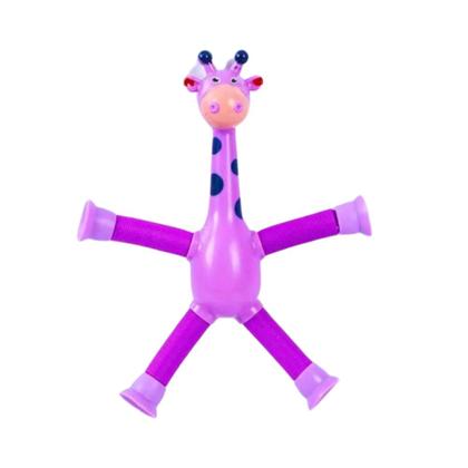 Imagem de Girafa Estica e Gruda com LED Brinquedo Sensorial Educativo