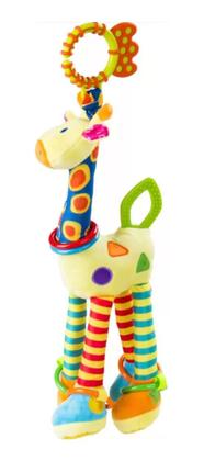 Imagem de Girafa Girafinha Mordedor Pelúcia Brinquedo De Bebê 