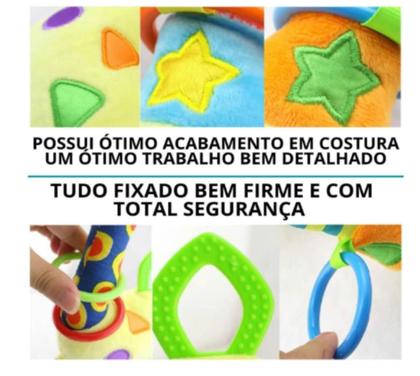 Imagem de Girafinha Brinquedo Chocalho Mordedor Móbile Bebê Sensorial