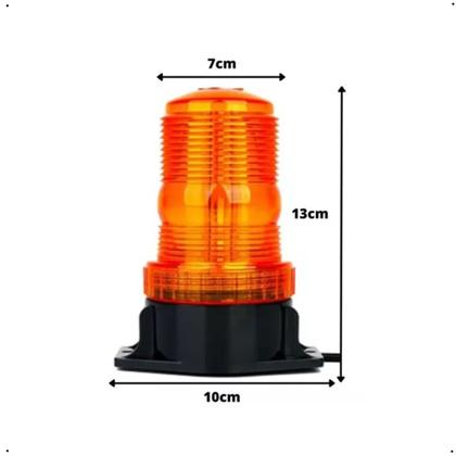 Imagem de Giroflex Strobo Led Empilhadeira Moto Carro Trator 9-30v