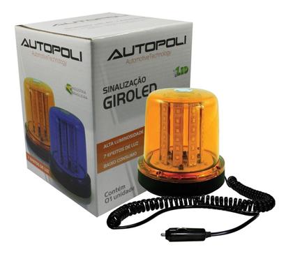 Imagem de Giroled Giroflex Ambar Imã + Cabo Acendedor 24v Au062