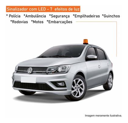 Imagem de Giroled Giroflex Ambar Imã + Cabo Acendedor 24v Au062