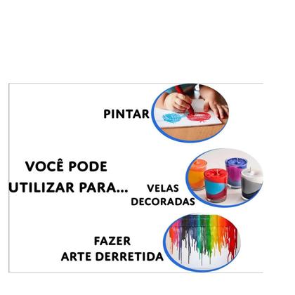 Imagem de Giz Cera 12 Cores Triangular Big Acrilex