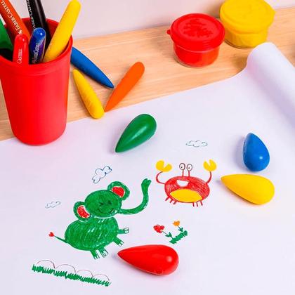 Imagem de Giz de Cera Ergonômicos Pião 4 Cores - Faber-Castell