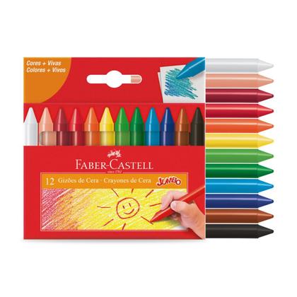 Imagem de Giz de cera Jumbo 12 cores Faber-Castell