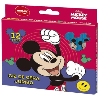 Imagem de Giz de Cera Jumbo Mickey 12 Cores 22647-Molin