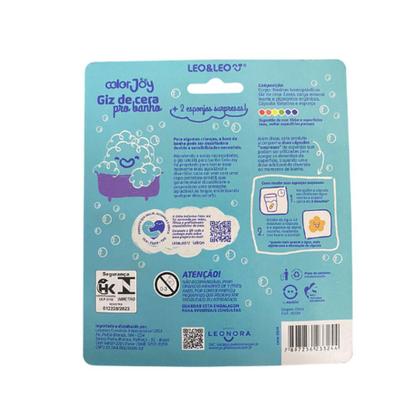 Imagem de Giz de Cera Retrátil para Banho Color Joy Leo E Leo