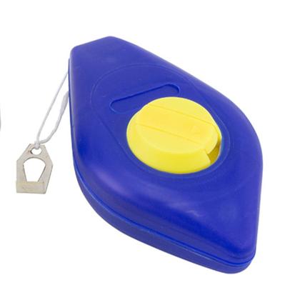 Imagem de Giz de linha para drywall 30 metros com fio marcador azul e mini nível - 2313