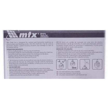 Imagem de Giz Linha Para Marcação Vermelho 30M - Mtx