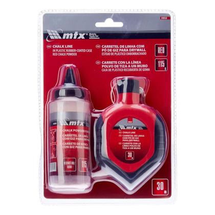 Imagem de Giz Linha Para Marcação Vermelho 30M - Mtx