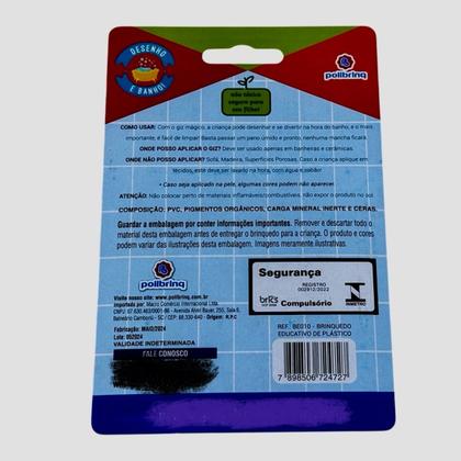 Imagem de Giz Mágico Risca e Sai com 6 Unidades - Polibrinq