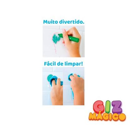 Imagem de Giz Mágico Risca e Sai com 6 Unidades - Polibrinq
