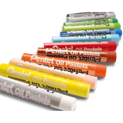 Imagem de Giz Pastel Oleoso 12 Cores Pentel
