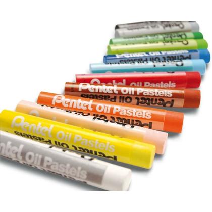 Imagem de Giz Pastel Oleoso 12 cores - Pentel