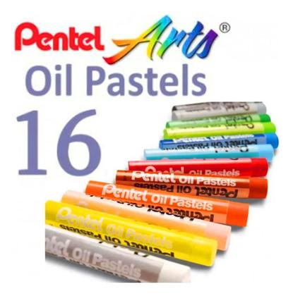 Imagem de Giz Pastel Oleoso 16 Cores Pentel Arts - PHN-16