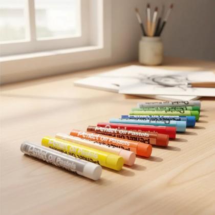 Imagem de Giz Pastel Oleoso 16 Cores Pentel Arts - PHN-16