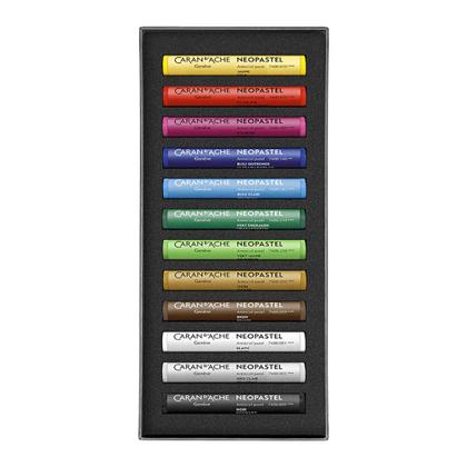 Imagem de Giz Pastel Oleoso Caran D'Ache Neopastel com 12 Cores