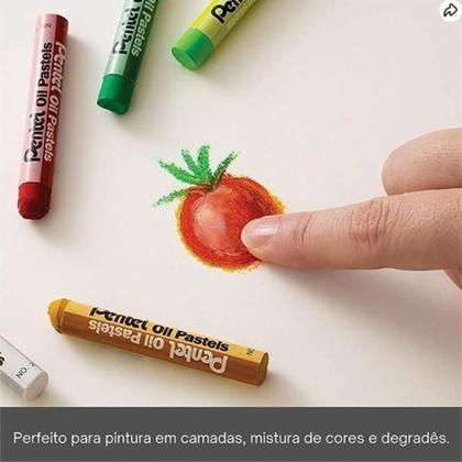 Imagem de Giz Pastel óleoso com 50 Cores