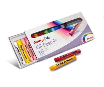 Imagem de Giz Pastel Oleoso Pentel 16 Cores PHN-16
