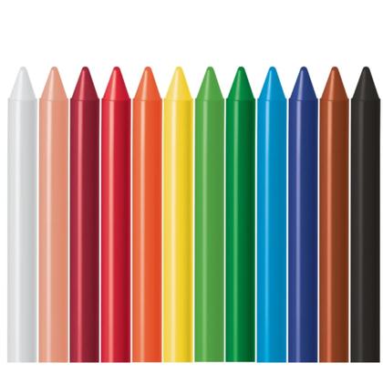 Imagem de Gizão de cera com 12 cores 141112 - Faber-Castell