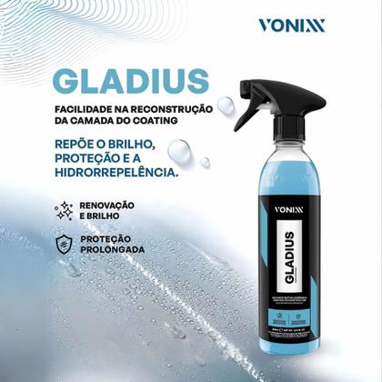 Imagem de Gladius Reconstrutor Cerâmico Superfícies Vitrificadas  500ML - Vonixx