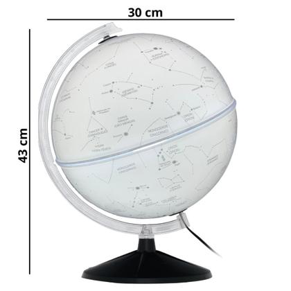 Imagem de Globo Celeste Cielo Branco Luminoso Lâmpada Led 30cm Diâmetro