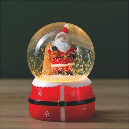Imagem de Globo De Natal Bola Com Luz Colorido Enfeite Natalino Resina