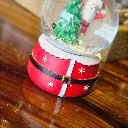 Imagem de Globo De Natal Bola Com Luz Colorido Enfeite Natalino Resina