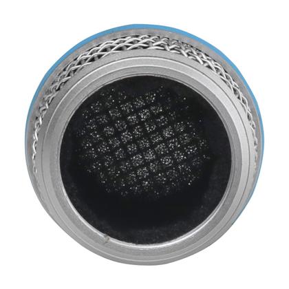 Imagem de Globo Grelha Metálica Com Espuma Para Microfones Rosca 31mm Cor Prateado
