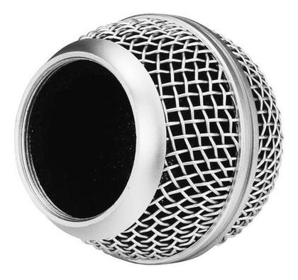 Imagem de Globo Grelha Metálica Gm58 Com Espuma Interna Para Microfone