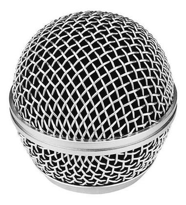 Imagem de Globo Grelha Metálica Gm58 Com Espuma Interna Para Microfone