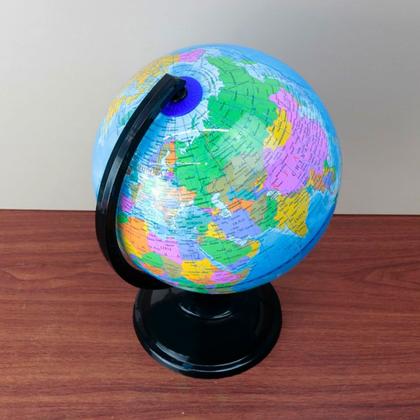 Imagem de Globo Terrestre Escolar Giratório Político Mapa Mundi Mesa