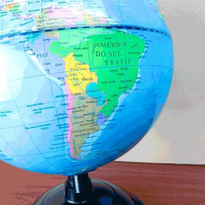 Imagem de Globo Terrestre Escolar Giratório Político Mapa Mundi Mesa