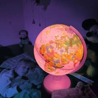 Imagem de Globo Terrestre Luminoso - Pink Zoo - Geográfico - 25cm - Tecnodidattica