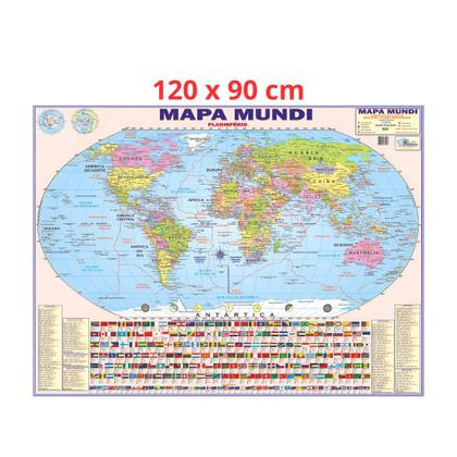 Imagem de Globo Terrestre Político Prisma 30 cm com Lâmpada LED + Mapa Mundi